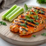 Is buffalo chicken a good source of protein displayed in a vibrant and appetizing dish