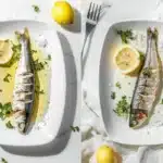 Should you eat sardines in oil or water? A featured image showing sardines in oil and water on a white platter
