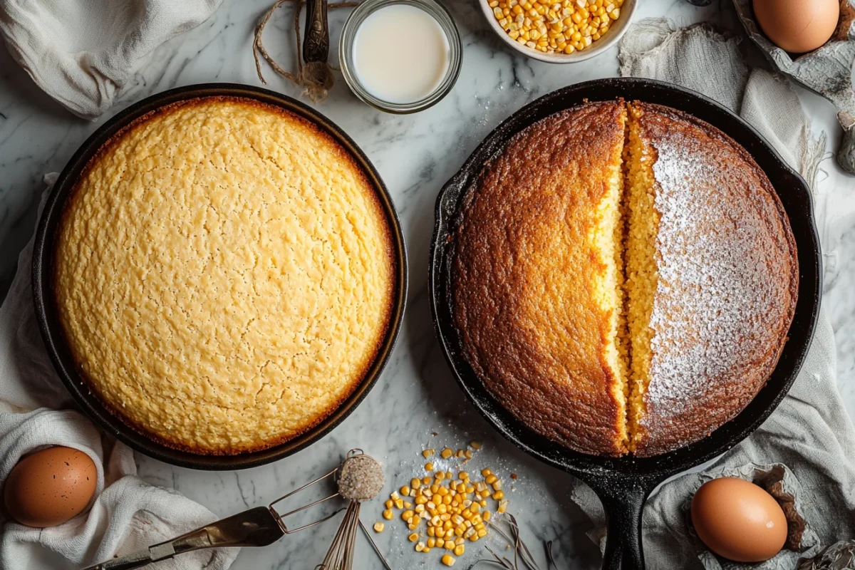 What is the Difference Between Cornbread and Southern Cornbread - A side-by-side comparison of two distinct styles of cornbread.
