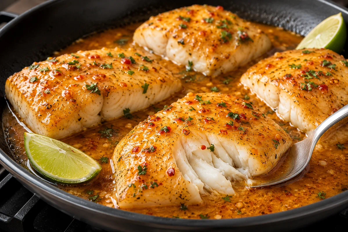 Sweet Chili Lime Butter Cod Fillets